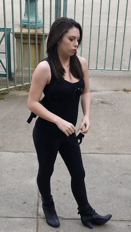 Ashley Tramonte on Set